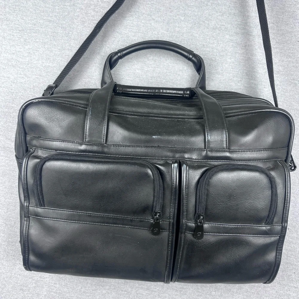 Genuine Vintage SOREN Leather Messenger Shoulder Laptop/Document Bag